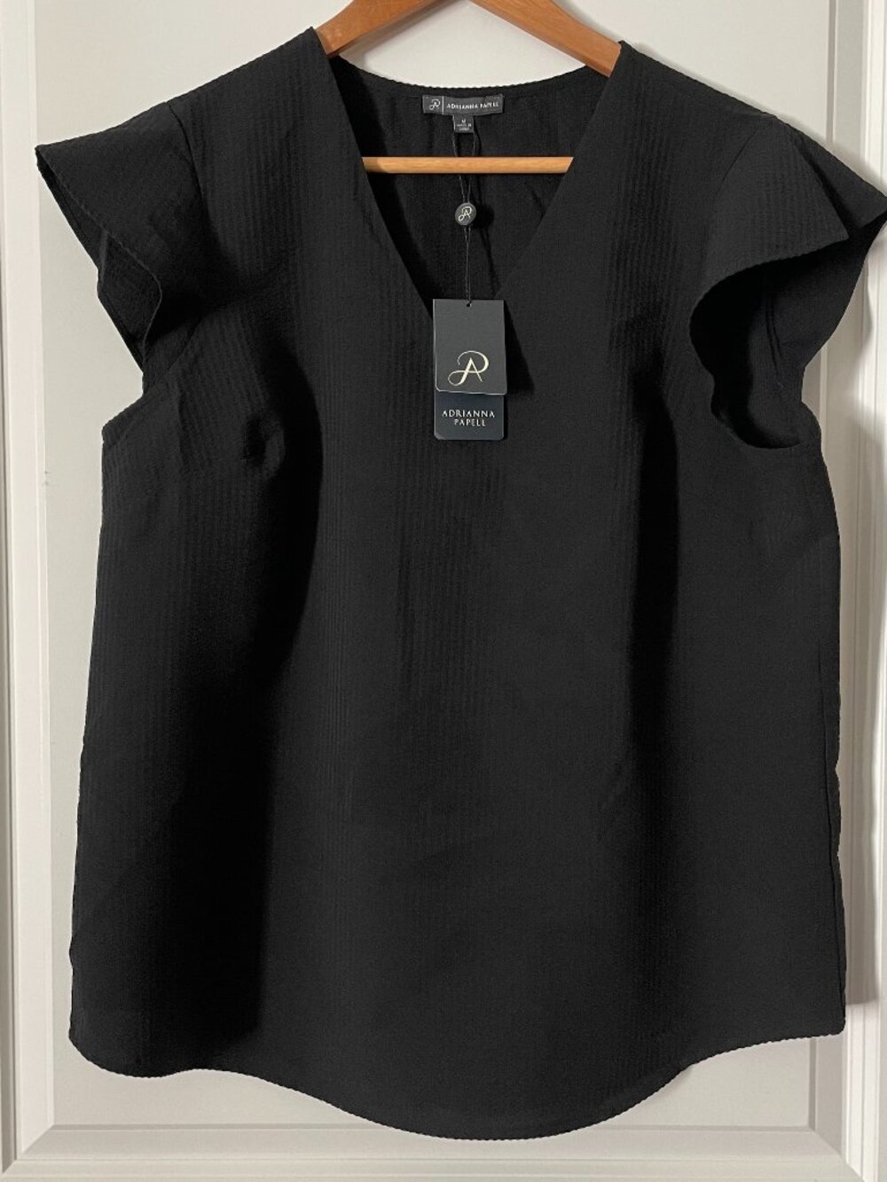 NWT, Adrianna Papell blouse, size: Medium, Color: Black